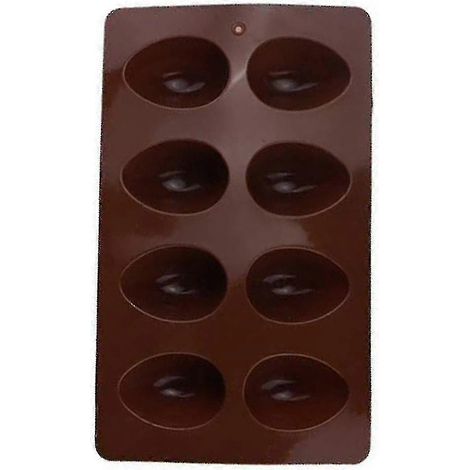 Moule à 8 œufs en silicone pour pâtisserie, chocolat, pudding et bac à glaçons. (1/5)