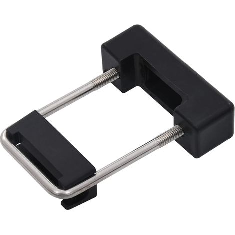 vidaXL U Connector with Plastic for Fence Post 60x40 mm 25 Sets