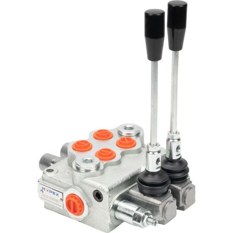 Distributore idraulico a 2 sezioni 4/3 vie 45L (1/3)