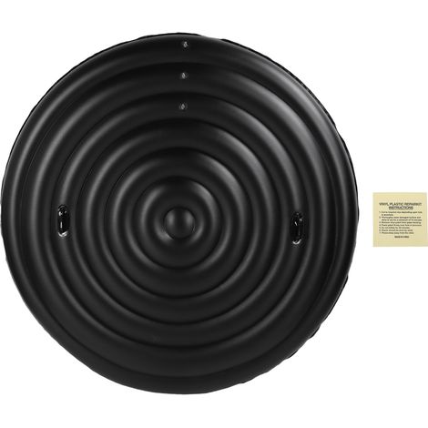 Couverture de bain à remous gonflable, couvercle de protection de piscine réglable en PVC avec poignées pour l'extérieur