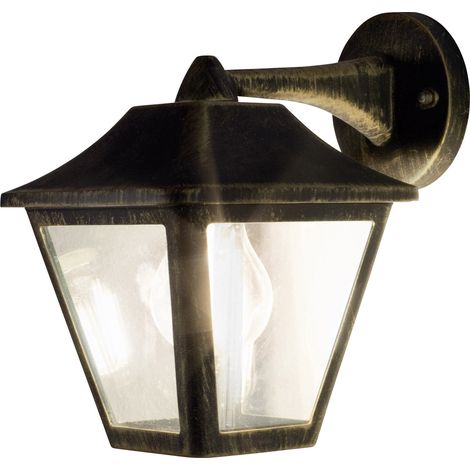 LEDVANCE ENDURA® CLASSIC TRADITIONAL ALU L 4058075206168 Außenwandleuchte LED E27 Schwarz, Gold (1/5)