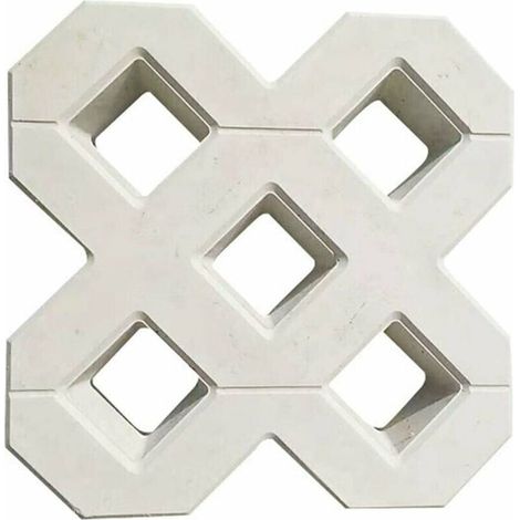 JKWG Moule A Pavé,Moule Pour Dalles En Beton Bricolage Square Garden Chemin béton plastique Brique de pavage Propylène Pavement Mold Walkway Jardin Bâtiments Accessoires Moule Beton (40X40CM) (1/5)