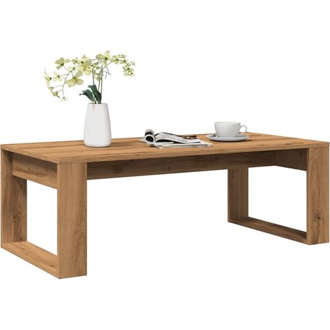 Mesa de centro madera de ingeniería roble artisan 102x50x35 cm vidaXL (1/5)