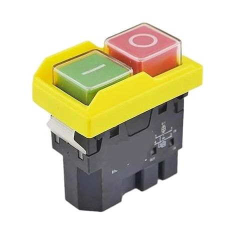 DKLD DZ04 4 broches 250V AC 8(6) A interrupteurs à bouton-poussoir électromagnétiques étanches ON OFF interrupteur d'arrêt de démarrage for rectifieuse (1/5)
