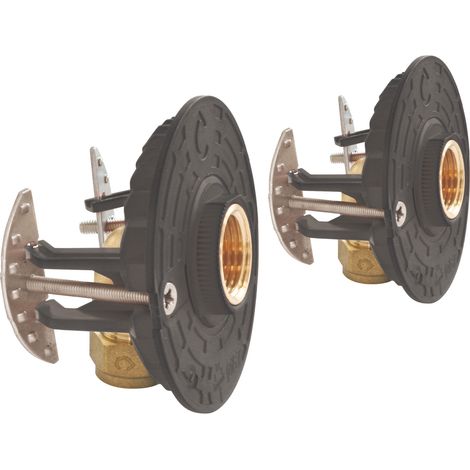 Fixation pour robinetterie Bain Douche pour tube Multicouche Ø16 à compression (1/3)