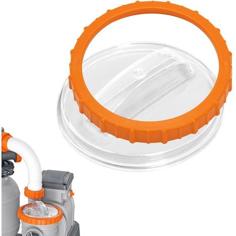 Pièces de Rechange pour Filtre à Sable de Pompe de Piscine pour Pompes à Filtre Bestway Flowclear, P07018 écrou + P07019 Couvercle pour 58486 58497 58499 P6561ASS16 Pompes à Filtre système