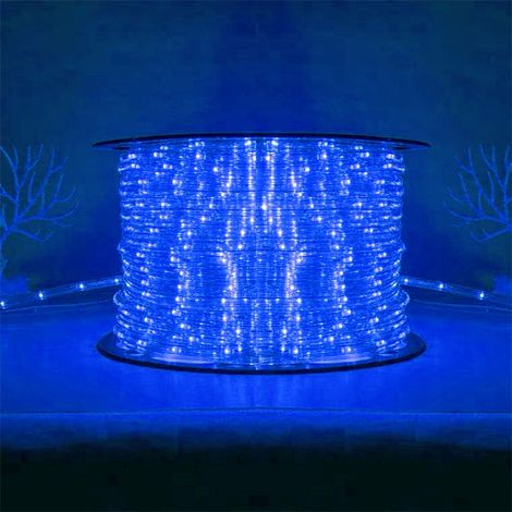 Guirlande lumineuse LED 220V 50M IP44 Recoupable - 50 m / Bleu - SILUMEN