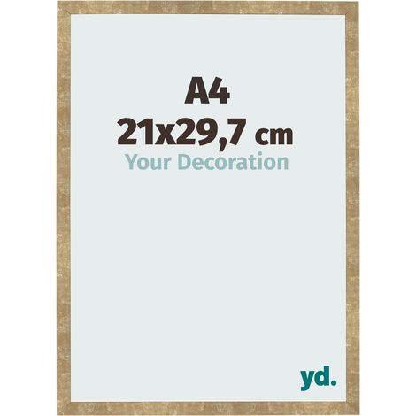 yd. - Cadre photo A4 21x29.7 - Or Antique - MDF - Bologna (1/5)