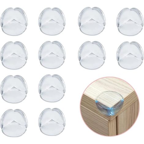 Protège Coin de Table, 12 Pcs Protection Angle Bébé, Protecteurs d'angle Transparents Coin Protecteur Table pour Bébé, Protecteurs d'angle avec Adhésif Renforcé, pour Tables et Coins de Meubles (1/5)