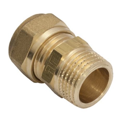 Raccordo diritto maschio a stringere per rame  Diametro: 16x1/2”