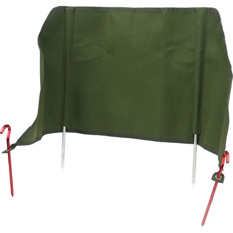 Pare-vent portable en toile pour réchaud de camping, idéal pour les pique-niques et les barbecues. (1/5)