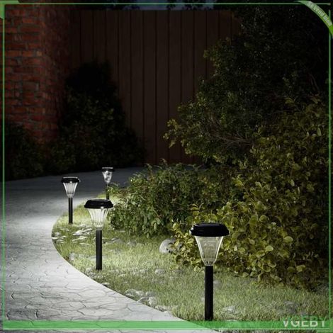 Lampes solaires d'allées et piquets de sol - FAFEISY - 4008190 - Blanc - 12 pcs - IP44 (1/5)