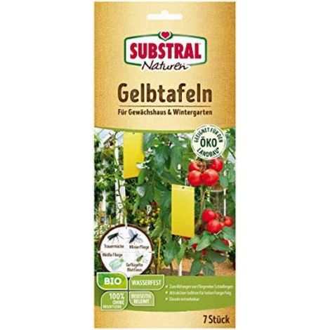 Trappola insetti Substral naturen gelbtafeln non tossico facile uso (1/5)
