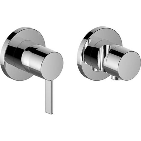 Keuco IXMO Set 59751010021 Fertigset, Umstellventil, Schlauchanschluss, rund