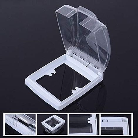 APEX Waterproof plastic switch for wall lamp and doorbell - Transparent (1/4)