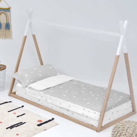 Little star Saco nórdico 90x200 cm (Cama 90) Sin relleno Gris (1/5)