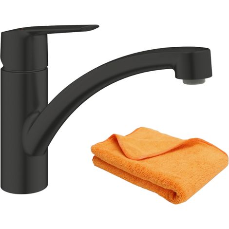 Grifo de cocina GROHE Start negro mate + microfibra (1/5)