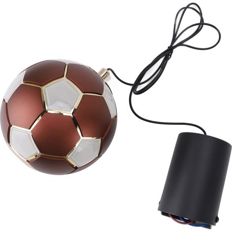 Plafonnier suspendu en forme de ballon de foot LED éclairage chaud pour chambre salon bureau 100-265V marron (1/5)