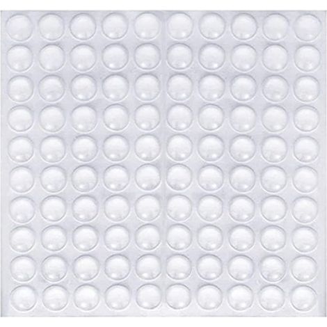 SHINING HOUSELot de 100 pieds collants transparents, tapis antidérapant et anti-bruit, bouchon de protection en caoutchouc, amortisseur de bruit et de réduction du bruit pour portes, armoires, clavier