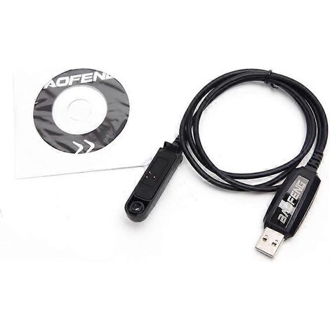 Câble de programmation pour talkie-walkie BaoFeng UV-9R PLUS A58 BF-9700 (données)-AquaForge (1/5)