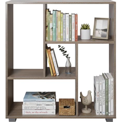 Libreria in Legno con 5 Ripiani Italo Rovere