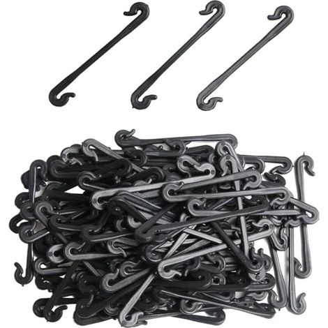 100 pièces plantes de jardin vignes Clips fixes boucles attachées crochet d'arrimage pour Kiwi raisin concombre tomate tiges attache Gadgets greffage (1/5)