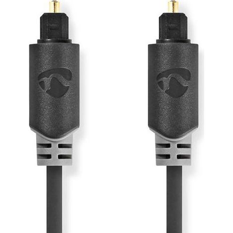 Câble Audio Optique Toslink Male Toslink Male 5.0 M Rond Pvc Anthracite Boîte - Nedis (1/4)