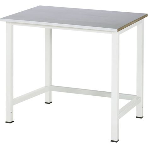 Table de travail Rau en tôle d'acier WxDxH 1000x800x825 mm (1/4)