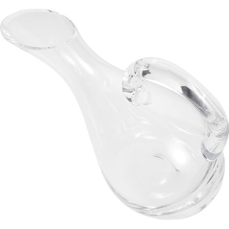 Carafe à Décanter Vin Rouge Design Simple et Pratique Poignée en Verre Élégant Résistance à L'usure et Stabilité pour le Vin à Domicile (1/5)