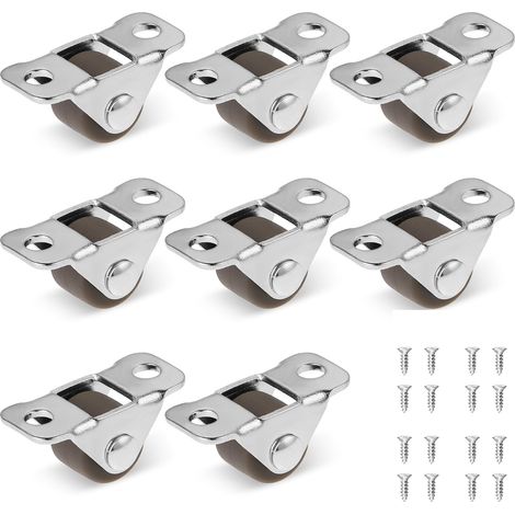 Roulettes de meubles en caoutchouc, 8 mini roulettes de 1,2 cm, roulettes de meubles, adaptées aux boîtes à outils, meubles, chariots (1/5)