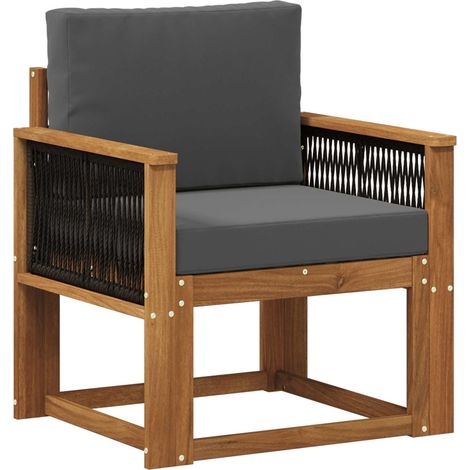 Maison Exclusive - Outdoor Mittelsofa Massivholz Akazie Natur (1/5)