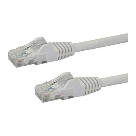 StarTech.com Cable de Red de 0,5m Blanco Cat6 UTP Ethernet Gigabit RJ45 sin Enganches (1/2)