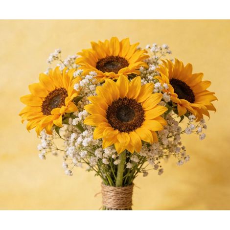 Lot de Graines de Fleurs – 500 graines de tournesol et 3000 graines de gypsophile blanc – Floraison Abondante – Mélange Non-OGM – Convient pour le jardin, le balcon, les pots et les fleurs fraîches à (1/5)