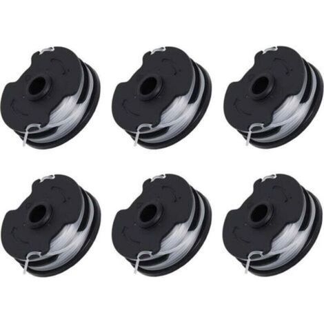 Bobines de rechange pour débroussailleuse sans fil, Compatible avec modèles Parkside PRTA 20-Li C3 (IAN351753), fil Ø 1,6 mm, polyvalent et résistant, Lot de 6 (1/4)