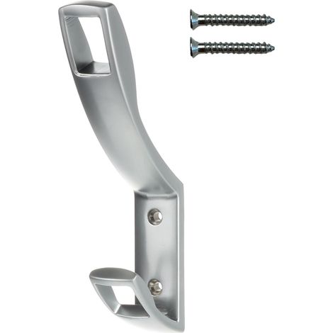 Colgador de pared doble mate cromo Riex XV19 (1/5)