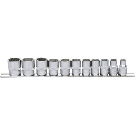 KS Tools 3/8 12-kant-Stecknuss-Satz, 11-tlg (1/2)