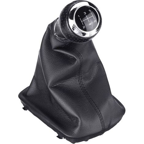 Transmission manuelle en cuir de voiture à 5 vitesses avec poignée de changement de couvercle de coffre, pour Audi A3 A4 Q5 S3 S4 A4 B5 A4 B6 A4 B7 A6 C5 (1/5)