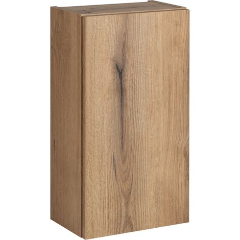 Meuble haut de salle de bain à suspendre NOVA OAK en chêne 30 x 57 cm (1/5)