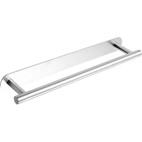 Porte-serviettes de salle de bain, barre porte-serviettes murale, porte-serviettes carré en acier inoxydable