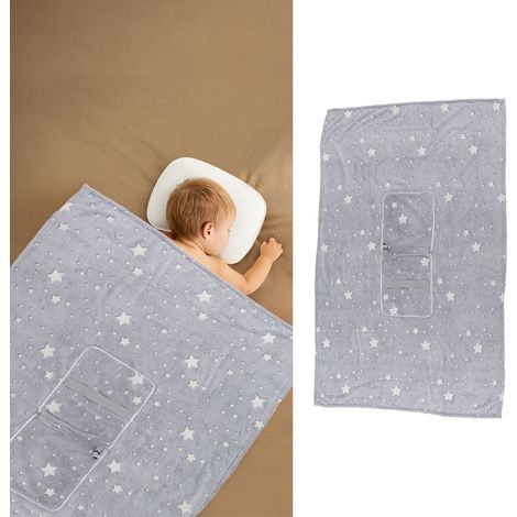 Couverture pour enfants phosphorescente, mignonne et résistante en fibre de polyester, multifonctionnelle, inaltérable et ne rétrécit pas. (1/5)