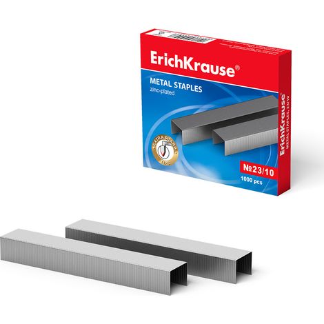 Grapas marca ERICHKRAUSE modelo Erichkrause Grapas 23/10-1000 Grapas - Alta Calidad y Resistencia Mejorada - Resistente a La Corrosion - Color Plateado