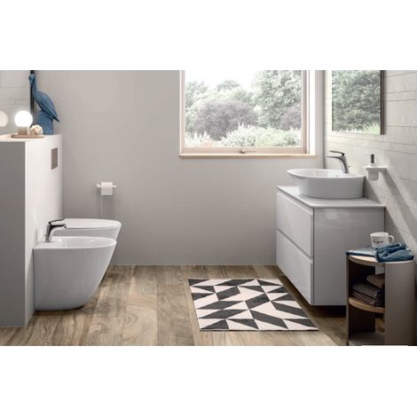 Sanitari filomuro Rak Ceramics serie SENSATION vaso, bidet, copriwater soft-close - Bianco Lucido (1/5)