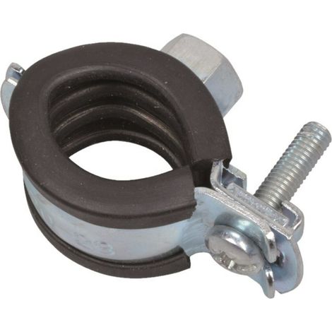 KIRCHHOFF Rohrschelle, 20 - 23 mm, schallgedämmt, für 1/2", mit M8 Gewindemuffe (1/2)