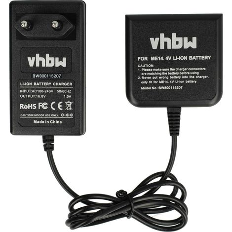 vhbw Chargeur compatible avec Metabo 6.25467, 625498000, 625526000, C98116 batteries Li-ion d'outils (14,4V)