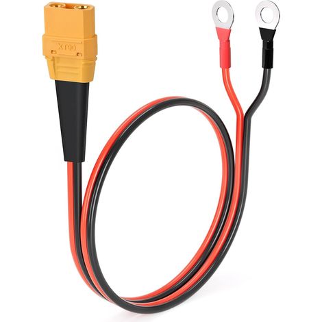 Cable Xt90 - Conector Hembra - 10 Awg - Cobre Estaño - 60 Cm - Para Baterías Rc Lipo Fpv (1/5)