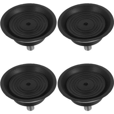 Lot de 4 pieds de support antidérapants pour vélo d'appartement, tapis de course de nivellement pour sols en bois, niveleurs pour pieds de meubles avec filetage M8 (1/5)