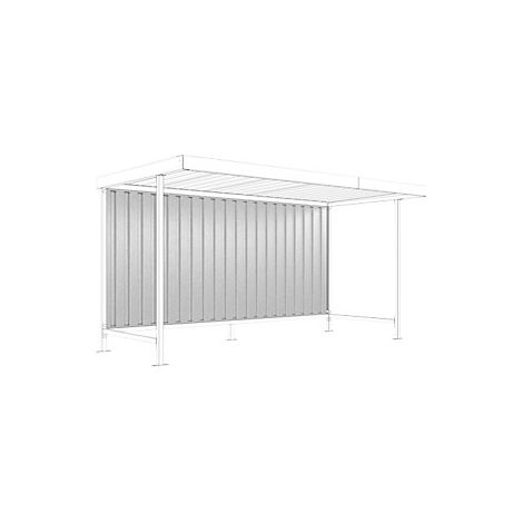 WSM Parete posteriore per tettoia per materiali a Lipsia per