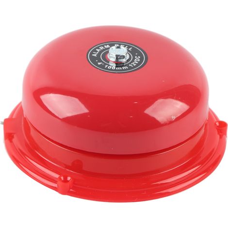 Sonnette électrique à gâche interne en métal de 4 pouces pour la détection d'incendie, 100 dB (12 V) (1/5)
