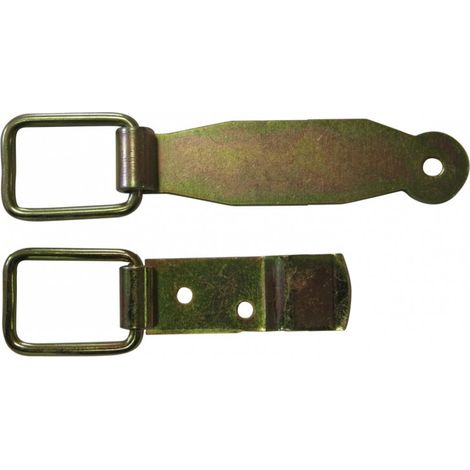 Riegel und Halterung aus verzinktem Stahl, H.65 x B.130 x T.10 mm AFBAT