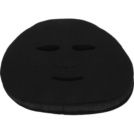 Masque facial en fibre de charbon de bambou, tissu masque au charbon noir, papier masque masque au charbon de bambou, masque noir, 100 pièces (1/5)